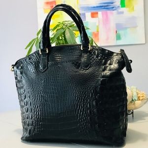 Brahmin Large Duxbury Leather Satchel - Black (org. purchase @tlcmendozy)